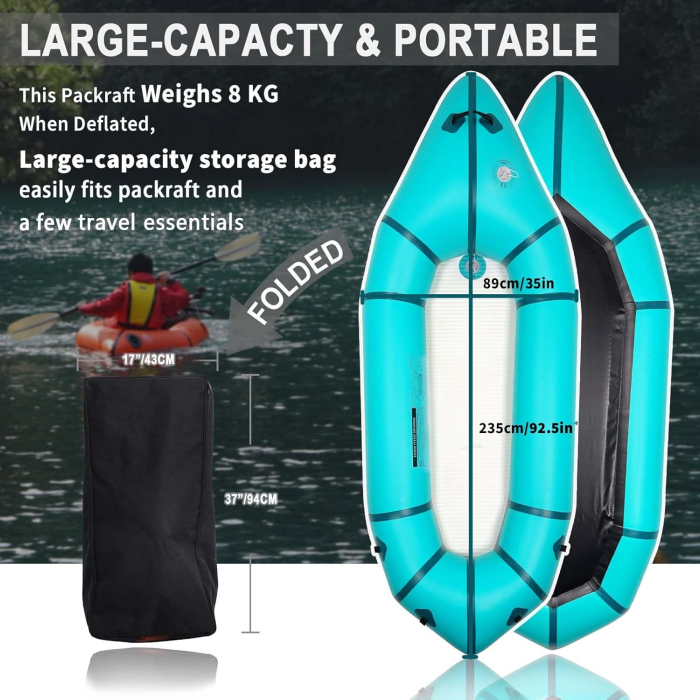 Maelstrom 235 PVC Packraft [Teal]